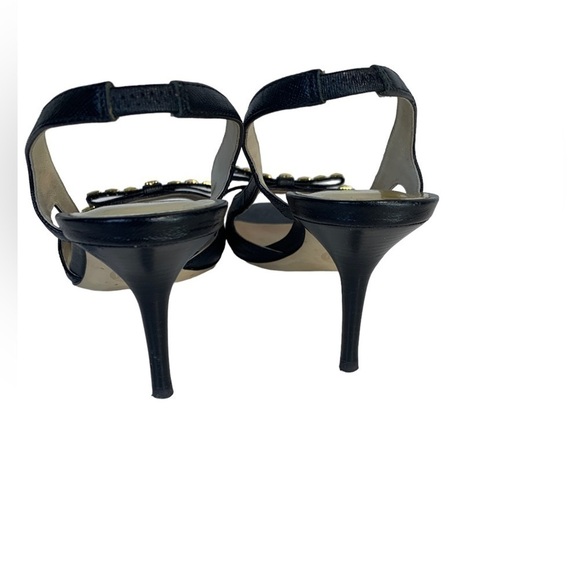 MICHAEL Kors Leather Slingback Rockstud Heels - Picture 4 of 9